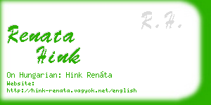 renata hink business card